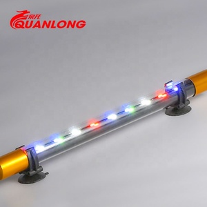 Quanlong <span class=keywords><strong>T8</strong></span> 2 rangées <span class=keywords><strong>LED</strong></span> Submersible <span class=keywords><strong>Aquarium</strong></span> Lumière Marine WRGB Fish Tank Lampe <span class=keywords><strong>Aquarium</strong></span> et accessoire - Product Image 1