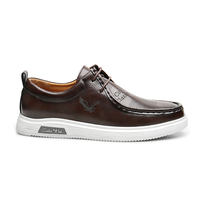 Chaussures de sport Oxford à lacets pour hommes, rehaussantes invisibles, élégantes et décontractées