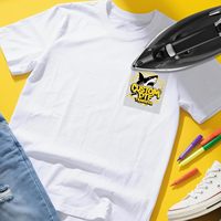 9 pièces de transferts thermocollants personnalisés 4 x 4 pouces, logo/image/texte personnalisé