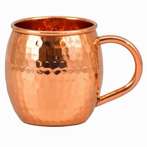 Compre Tazas de Cobre con Asa, Diseño Martillado, Tazas de Cobre Hechas a Mano para Uso Doméstico y en Restaurantes por Exportadores - Product Image 1