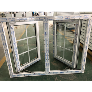 Finestre in PVC a Doppia Anta, Profilo in PVC, Finestre e Porte in UPVC, dal Principale Produttore Cinese - Product Image 1