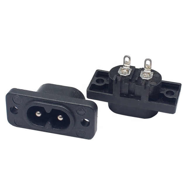 AC Inlet C8 Figure 8 Power Socket Male Electrical Socket for Power Connector