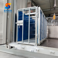 Machine d'abattage de porcs mobile en conteneur