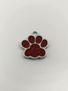Venta al por mayor de fábrica: Placa de identificación para perro con colgante de llavero en forma de pata, de aleación de zinc y metal brillante. Oferta especial en artesanías metálicas. - Product Image 4