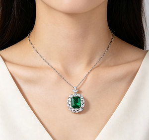 Collar de Plata 925 con Cristal Brillante, Elegante para Fiestas, Uso Diario, Cumpleaños, Festivales, Maravilloso Regalo Sorpresa para Chicas - Product Image 5