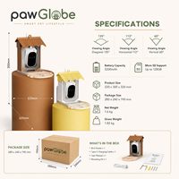 Caméra d'observation des oiseaux avec IA, reconnaissance de plus de 10 000 espèces d'oiseaux, alertes via application, support solaire IP65, batterie 5200 mAh, jusqu'à 128 Go SD