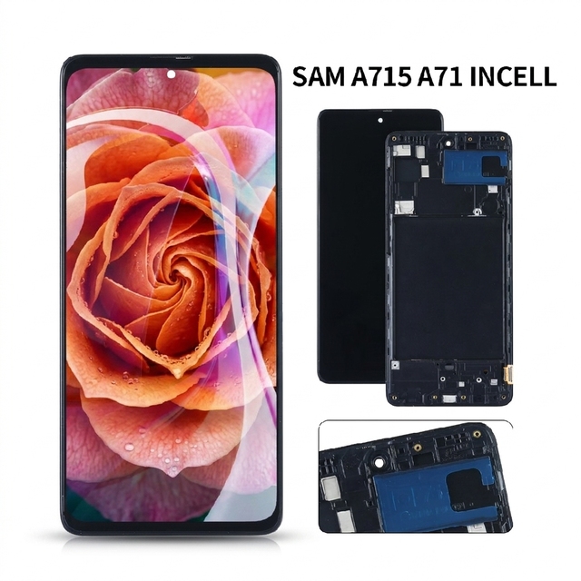 Wholesale Factory Price OEM Incell LCD Display for Samsung A71 Full Touch Screen Digitizer Assembly With Frame Replacement LCD