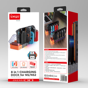 PG-SW2061 8-in-1 Phổ Nhỏ Chuyển Đổi Điều Khiển Sạc <span class=keywords><strong>Dock</strong></span> Với RGB Màu Sắc Sạc Đứng Trò Chơi Phụ Kiện Cho Ns/Chuyển Đổi 2 - Product Image 6