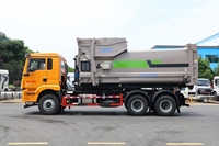 Nouveau camion compacteur de déchets amovible diesel manuel 6x4 25 m³