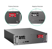 Baterai Surya Lithium LiFePO4 5kWh 10kWh 15KWh dengan BMS Terintegrasi 48V 51.2V 100Ah untuk Rak Server dan Penyimpanan Energi Surya Rumah