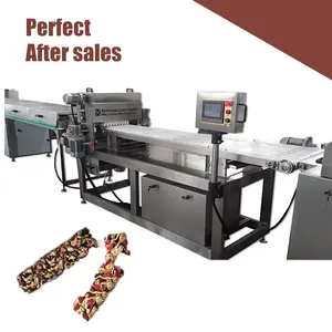 Otomatik Granola tahıl Bar Cke yapma makinesi üretim hattı çikolata Bar MITSUBISHI fıstıklı şeker şeker pişirme sistemi 10000