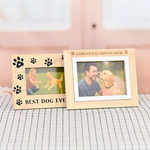 Personalización personalizada grabado láser frase mascotas marco de fotos conmemorativo <span class=keywords><strong>para</strong></span> Decoración de mesa - Product Image 2