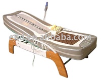 Lit de massage de thérapie thermique avec partie de jambe de pétrissage Airbag et rouleau de jade arrière pour presse et techniques de pétrissage