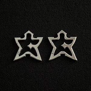Porte-clés mousqueton Y2K Cœur et Étoile, avec anneau à ressort, mignon et stylé, pour clés, breloques de sac et accessoires gothiques, idéal comme cadeau - Product Image 5