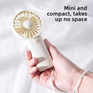 Portable Handheld Personal Pocket Fan Battery Operated Summer Gift for Outdoor Travel in <b>Car</b> or RV Small Plastic Hand Fan - Product Image 4
