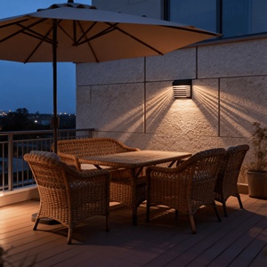 Applique solaire LED pour clôture extérieure, lumière murale imperméable pour jardin, patio, balcon, chemin et décoration de murs - Product Image 6