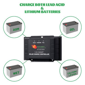 Régulateur de Charge <span class=keywords><strong>Solaire</strong></span> Intelligent PWM 12V 5A IP65 pour Panneau <span class=keywords><strong>Solaire</strong></span> <span class=keywords><strong>12</strong></span> <span class=keywords><strong>Volts</strong></span> 8A, Chargeur de Batterie 55W avec Schéma de Circuit 12A 15A - Product Image 6