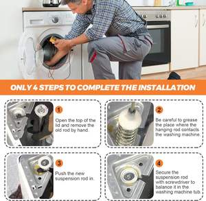 2025 yeni OEM elektrikli süspansiyon çubuk kiti Samsung çamaşır makinesi uyumlu sıcak plastik yedek <span class=keywords><strong>DR</strong></span> yıkayıcı DC97-05280W sıcak - Product Image 5