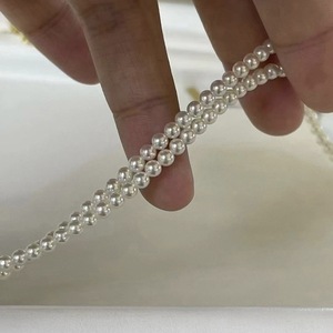 Collana di <span class=keywords><strong>Perle</strong></span> d'Acqua Dolce Naturali ad Alta Lucentezza 4-5mm <span class=keywords><strong>Gioielli</strong></span> di Lusso Impeccabili per Donne - Product Image 2