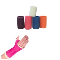 Bandage de coulée orthopédique en fibre de verre élastique résistant à l'eau médicale pour le traitement des fractures des os de jambe tailles certifiées CE
