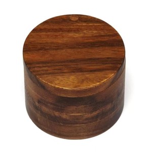 Wooden Salt Shaker Solid Wood With Lid Kitchen <b>Spice</b> <b>Jar</b> For Seasoning Storage - Product Image 3