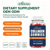 Gommes de Collagène avec Biotine et Vitamine C Cheveux Peau Ongles Beauté Complément Alimentaire pour Femmes Adultes