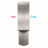 Robinet de bain sur pied OEM CUPC, corps haut, finition noir mat moderne, en acier inoxydable 304, monocommande, monotrou