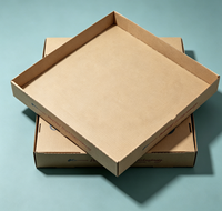 Caja de Pizza de Cartón Corrugado de Grado Alimenticio Reciclable Impresa Personalizada de 16x16 Pulgadas, Laminación Brillante/Mate, Estampado en Caliente/UV, Revestimiento Personalizado