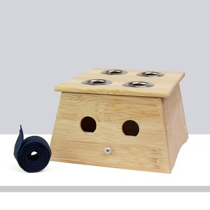 Caja <span class=keywords><strong>de</strong></span> Moxibustión <span class=keywords><strong>de</strong></span> Madera <span class=keywords><strong>de</strong></span> 4 Orificios, Soporte <span class=keywords><strong>de</strong></span> Moxa Resistente al Calor para <span class=keywords><strong>Terapia</strong></span> Profesional - Product Image 4