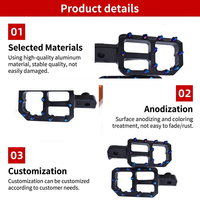 Pédales larges sur mesure anodisées CNC OEM de qualité supérieure, compatibles avec Sur-Ron Ultra Bee, amélioration esthétique Show-Bike, en alliage d'aluminium 6061T6
