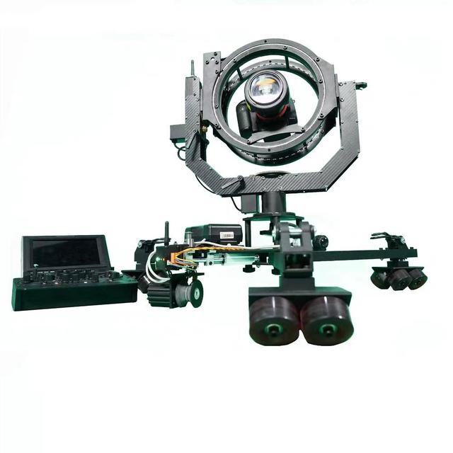 TL Media Electric Motorized Dolly DSRL Cameras 3D Remote Head Soft Rubber Tracks 25KGS Track Load 0-3m/s Speed 100-500m Remote