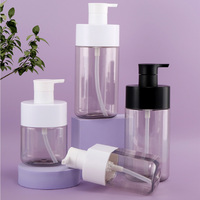 300ml 500ml Vide coloré Presse pompe Plat Carré Shampooing Cosmétiques Conteneur Liquide Main Savon Emballage Bouteilles En Plastique