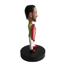 Figurine à tête oscillante en polyrésine, garçon américain, cadeau d'anniversaire original - Product Image 2