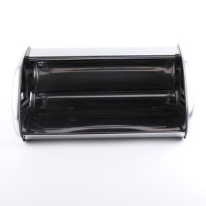 Stainless Steel <strong>Roll</strong> <strong>Top</strong> <strong>Bread</strong> <strong>Bin</strong>, Sliver <strong>Bread</strong> Storage Holder with Lid, Large Capacity <strong>Bread</strong> Keeper - Product Image 3