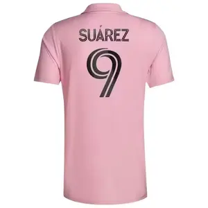 Wholesale 2024 Men's Football shirt 24 25 MESSI 10 SUAREZ 9 Soccer jersey Miamis Pink Black Jersey uniforms inter Soccerwear Kit