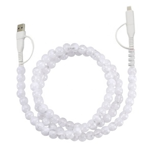 Cables <span class=keywords><strong>de</strong></span> carga al por mayor con cuentas <span class=keywords><strong>de</strong></span> piedras preciosas, cuentas <span class=keywords><strong>de</strong></span> mármol gris, cables <span class=keywords><strong>de</strong></span> teléfono con cuentas <span class=keywords><strong>de</strong></span> piedra <span class=keywords><strong>de</strong></span> jade brillante para cargador - Product Image 5