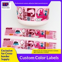 Autocollants en PVC de forme personnalisée, dessins animés, colorés, imperméables, résistants à l'huile, résistants aux températures élevées, résistants à la déchirure