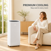 Climatiseur mobile intelligent 9000 BTU pour la maison, avec minuterie, télécommande contrôlée par application, boîtier en plastique