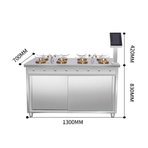 Wholesales Commercial Large Capacity Gas Intelligent Eight-Head <b>Rice</b> <b>Cooker</b> for Restaurant - Product Image 1