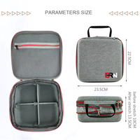 Sac d'accessoires électriques en EVA de grande capacité personnalisé boîtier de batterie externe en EVA étanche de voyage boîtier de câble de chargeur en EVA double couche