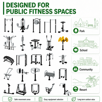 Barra de Ejercicios Resistente para Exteriores, Escalera Horizontal de Acero Inoxidable para Parques, Escuelas, Patios de Recreo, Calistenia y Fitness