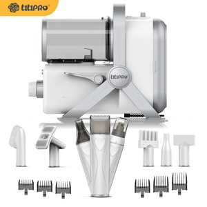 LILIPRO PD900 Nuovo Kit 3 in 1 Potente Aspirapolvere per Peli di Animali Domestici, Tosatrice Elettrica per Cani, Lima per Unghie per Gatti Senza Fili Staccabile - Product Image 1
