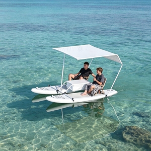 Bateau Catamaran Gonflable Électrique <span class=keywords><strong>de</strong></span> Sortie d'Usine, Yacht Gonflable pour Jeux Aquatiques, Pêche et Croisière Panoramique - Product Image 3