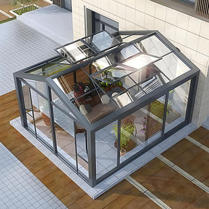 Véranda inclinée en aluminium <span class=keywords><strong>d</strong></span>'extérieur Yuantai, double vitrage trempé, imperméable, couvre-terras <span class=keywords><strong>de</strong></span> villa, <span class=keywords><strong>jardin</strong></span> <span class=keywords><strong>d</strong></span>'hiver autoportant - Product Image 3