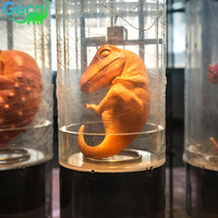 GECAI Embryon de dinosaure animatronique en pot pour la décoration de laboratoire de dinosaurologie, modèle de simulation