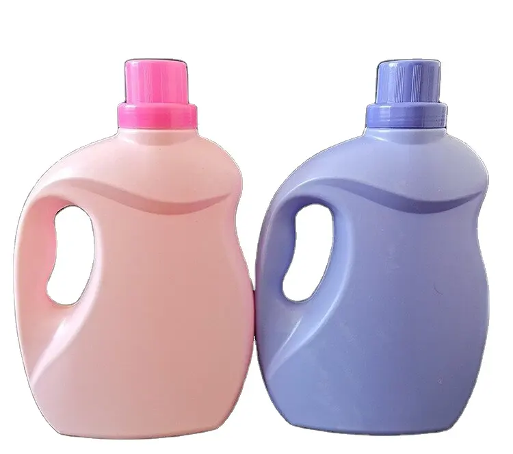 MAYSURE 2L 3L 5L Green Customized Liquid Laundry Detergent Packaging Container HDPE Plastic Liquid Laundry Detergent Bottle