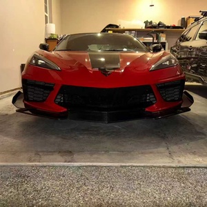 Nouvelle lèvre avant en fibre de carbone C8, style Z07, spoiler de pare-chocs avant pour Chevrolet <span class=keywords><strong>Corvette</strong></span> C8, mise à niveau - Product Image 2