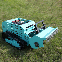Tondeuse à gazon RC tout-terrain à chenilles en caoutchouc de 600/800/1000/1200 mm, diesel, pour désherbage agricole en pente – Meilleures ventes