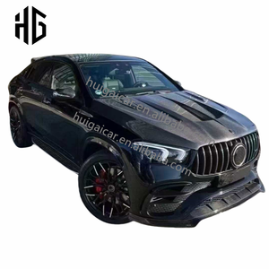 Modifié à C167 LD Style fibre de carbone lèvre avant diffuseur arrière embouts d'échappement Spoiler Kit de carrosserie pour <span class=keywords><strong>Mercedes</strong></span> Benz Gle53 coupé W167 - Product Image 5