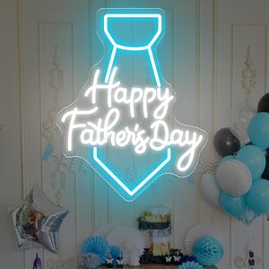 Letreros de Feliz Día del Padre, Letreros LED de Neón regulables con alimentación USB, luz ambiental para escaparates, luz decorativa para escaparates, luz indicadora de calle, 5V - Product Image 6